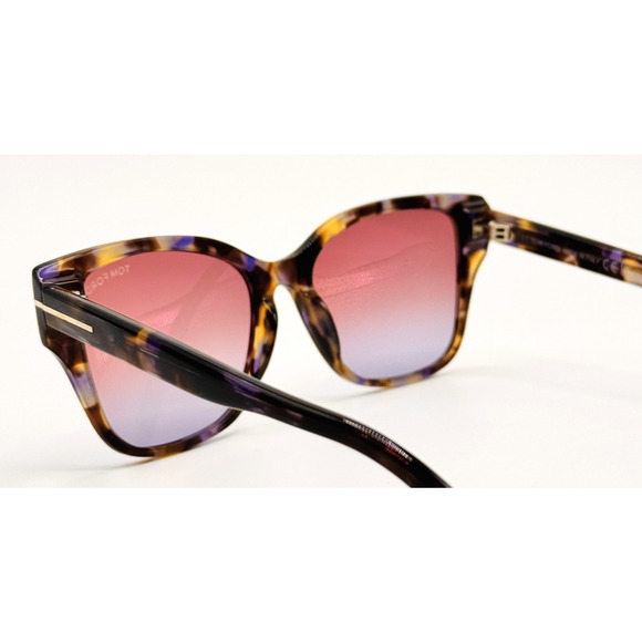 Tom Ford Sunglasses ELSA TF1108 55Z Coloured Havana Cat Eye Pink Gradient 55mm main image 7